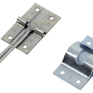 Hook and Keeper for Enclosed Trailer Door - Zinc Plated